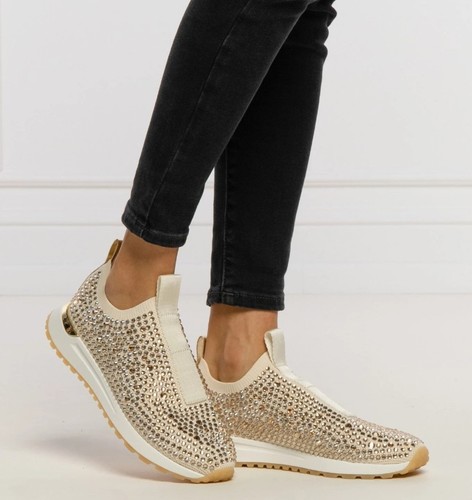 Neu Michael Kors Damen Bodie Verziert Mesh Slipper Sneaker Creme Verschiedene Gr. - Bild 6 von 7
