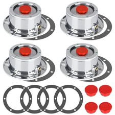 343-4009 Trailer Hub Cap 4 PCS 3434009 Aluminum Hubcaps for 4PCS-3434009