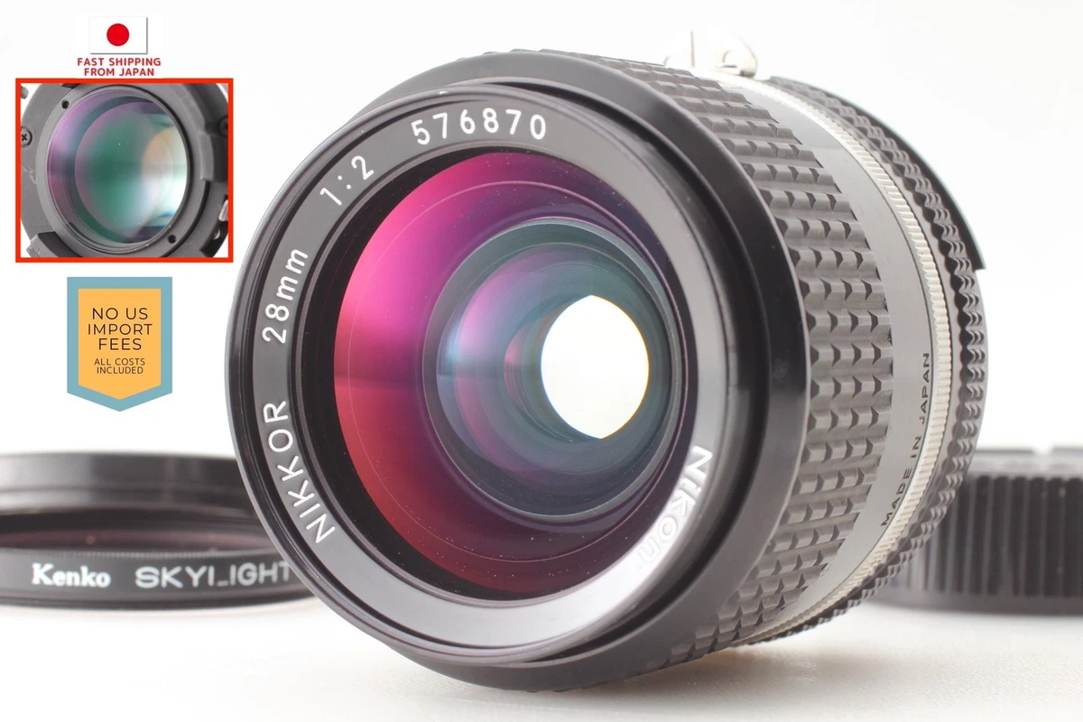 Nikon f/2 Camera Lenses 28mm Focal for sale - eBay