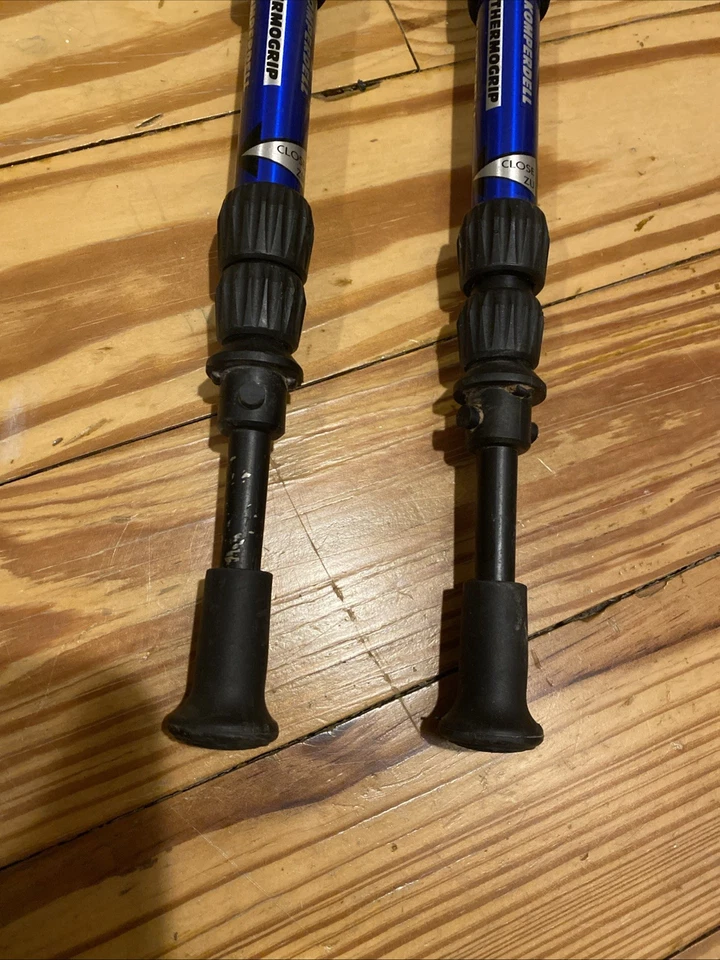 Juego de bastones de trekking Komperdell Thermogrip 105-140 azul Foto 3 de 4
