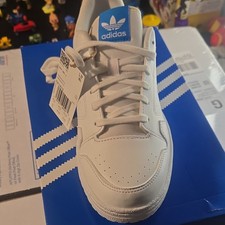adidas Originals NY 90 J Unisex Kids White/Blue Lace Up Sneaker 5 GZ1875