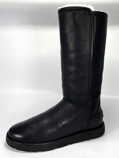 RRP £230 UGG Abree II Women's Black Sheepskin Leather Boots Size 4.5 Exc. Cond.