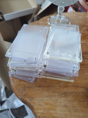 24 Protective Card Display Cases Screw Down & A Few Magnetic Clear #1