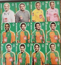 SV Werder Bremen Autogrammkarten Set | 2005/2006 | 32 Stück
