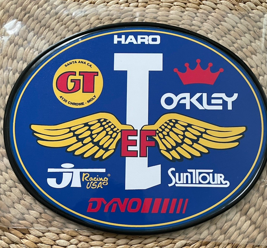 Old School OVAL BMX Number plate by OGK JAPAN -GT BMX Eddie Fiola