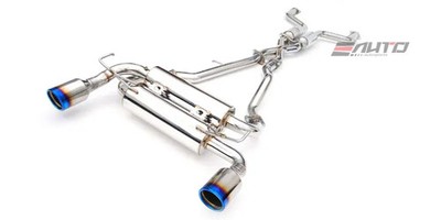 INVIDIA GEMINI 110mm Dual Roll Titanium Tip Catback Exhaust for FX35 FX45 03-08