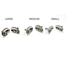 6 Pcs Corneal Eye Shield with Suction – Stainless Steel Laser Protector