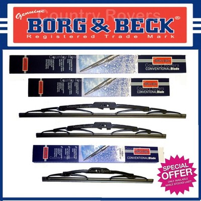 FORD FIESTA MK5 MK6 WIPER BLADES 2002 to 2008 BORG & BECK BRAND 22'' 16'' & 11''