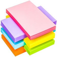 280Pcs Blank Colored Index Cards 3x5 Inch Flash Cards, Note Card Flashcards, ...