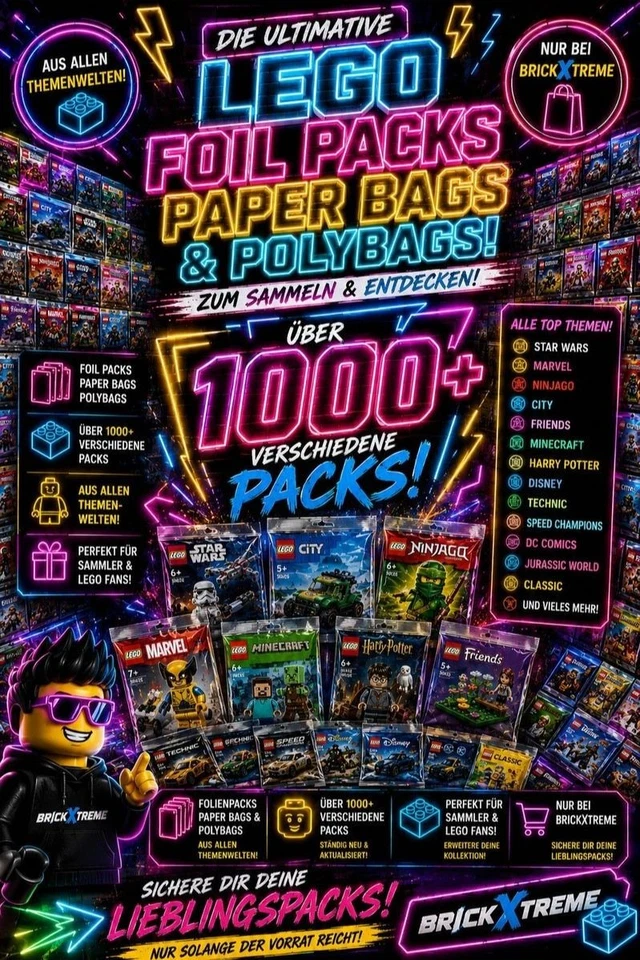 Dienstags ist BrickXTreme Time - Foil Packs , Paper Bags , Polybags