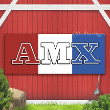 Amx American Motors Indoor Outdoor Banner Sign With Grommets Amx American Motors Indoor Outdoor Banner Sign With Grommets