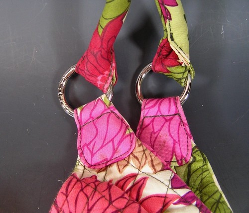 VERA BRADLEY  Quilted Cloth, Floral Shoulder Handbag, NEW - Picture 3 of 7