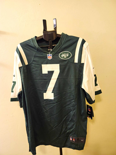 NIKE Smith #7 New York Jets NFL Football Jersey Men's XL Green/White. NWT.