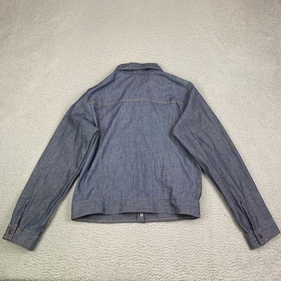 Vintage Montgomery Ward Jacket Adult Small 19x22 Cropped USA Denim