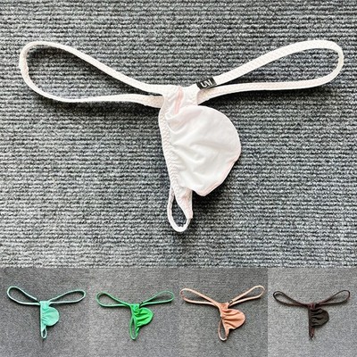Sexy minimale Abdeckung Männer Tanga Unterwäsche T-Back Slip dünne Seitenträ