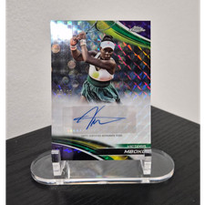 2025 Topps Chrome Tennis Victoria Mboko Purple Geometric Refractor Auto /10