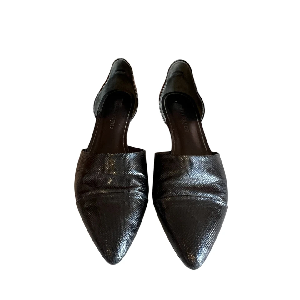 Jenni Kayne Cuero D'Orsay Punta Plana Negra 37 Foto 4 de 4