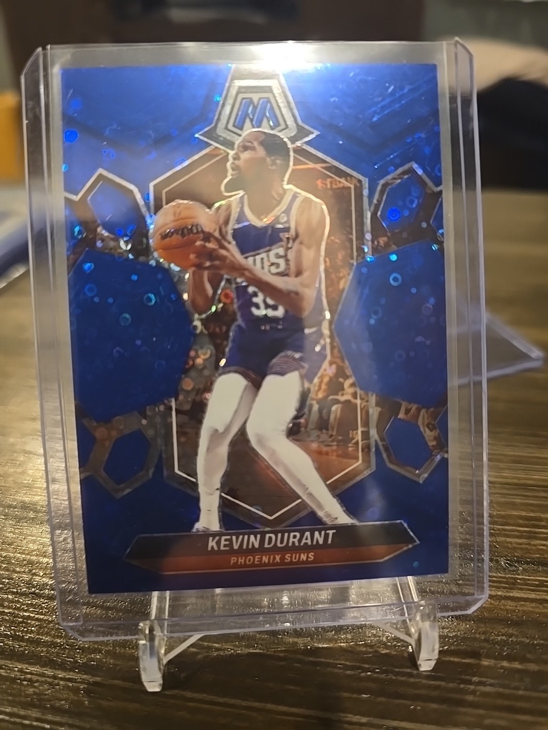 2023-24 Panini Mosaic #180 Kevin Durant Blue Fast Break Prizms /85