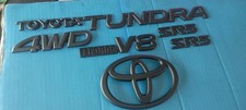 Toyota Tundra I Force V8 4wd Sr5 2000-06 Painted Black Rear Emblem Used Oem Set Toyota Tundra I Force V8 4wd Sr5 2000-06 Painted Black Rear Emblem Used Oem Set