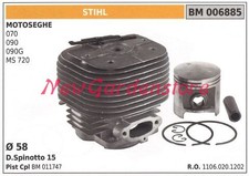Cilindro pistone segmenti STIHL motore motosega 070 090 090G MS 720 006885
