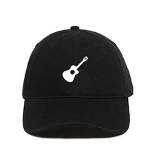 Guitar Baseball Cap Embroidered Cotton Adjustable Dad Hat