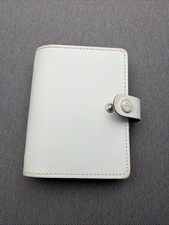 Filofax Pocket Organiser Real Leather Grey Stone Made in UK - Boxed