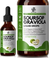 iMATCHME Soursop Graviola Liquid Drop for Cell Support & Regeneration, Immune Sy