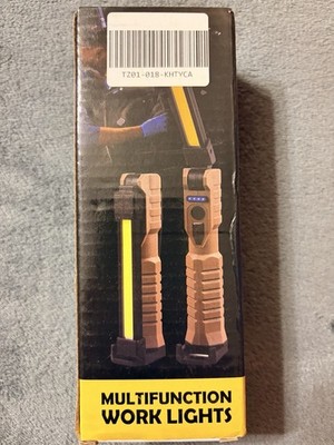 Multifunction LED Work Light, Portable Magnetic Rechargeable, Brown Black