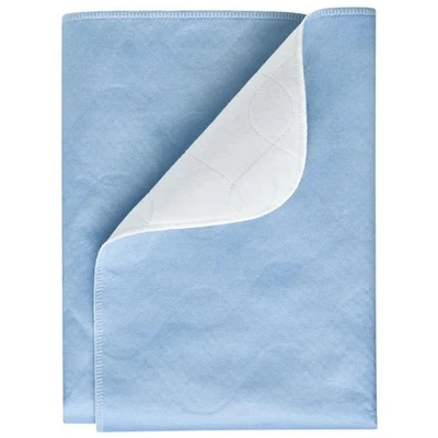 PFLEGE POINT® Inkontinenz-Mehrwegunterlage Betteinlage blau-weiß 75 x 85 cm - Bild 1 von 3