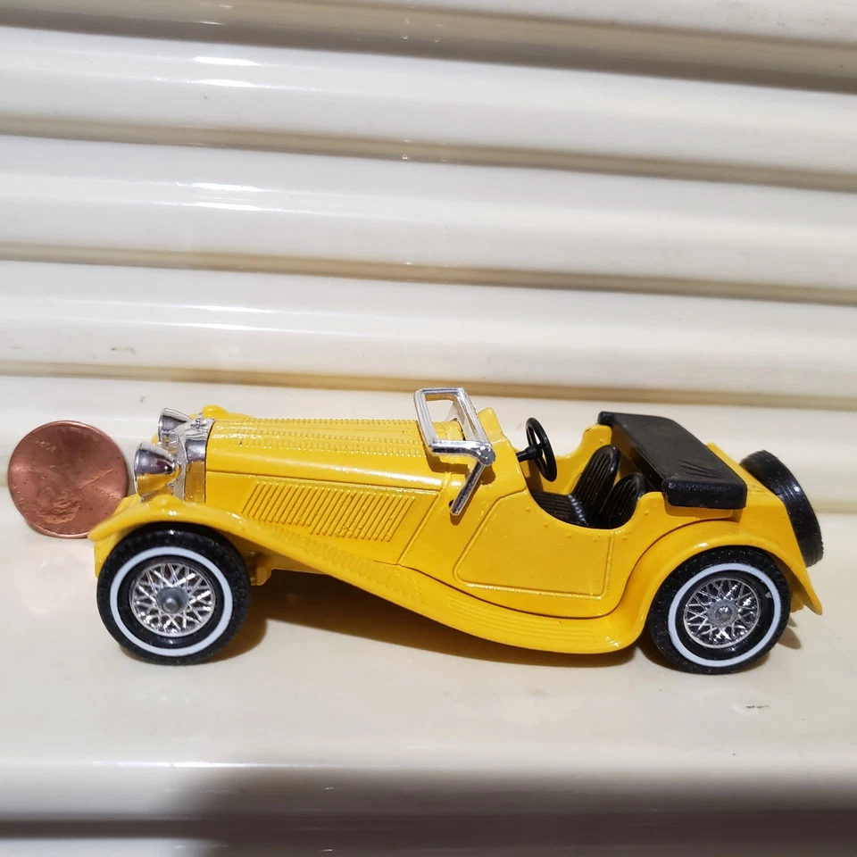 VRARE MATCHBOX 1986 YESTERYEAR RARE Y1 Lite YELLOW LESNEY BASE 1936 JAGUAR NuBxd - Image 2 of 4