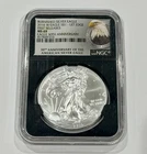 2016 $1 AMERICAN SILVER EAGLE NGC MS69 First Releases EAGLE LABEL