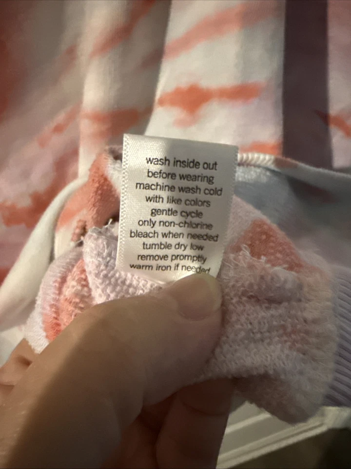 So Lounge Life Sudadera con Capucha Tie Dye Naranja Rosa Morado Azul Mediana Foto 4 de 4