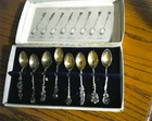 reed and barton harlequin coffee spoons sterling