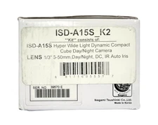 Ikegami ISD-A15S_K2 Hyper Wide Compact Cube Day/Night Color Camera Kit with Lens