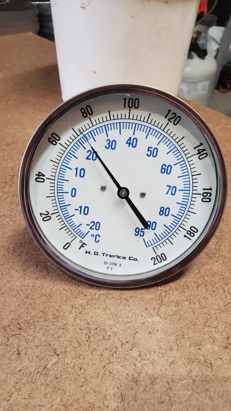 TRERICE BI-METAL THERMOMETER 52-2796 0    0-200 DEGREE F    4" STEM  SET OF 2