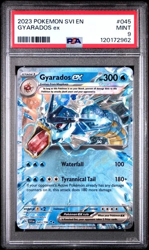 2023 POKEMON SVI EN-SCARLET & VIOLET #045 GYARADOS EX PSA 9