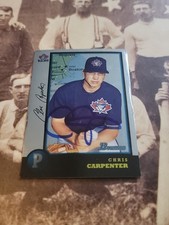 Chris Carpenter Signed Autographed Baseball Card All Star HOF Rookie. rookie card picture
