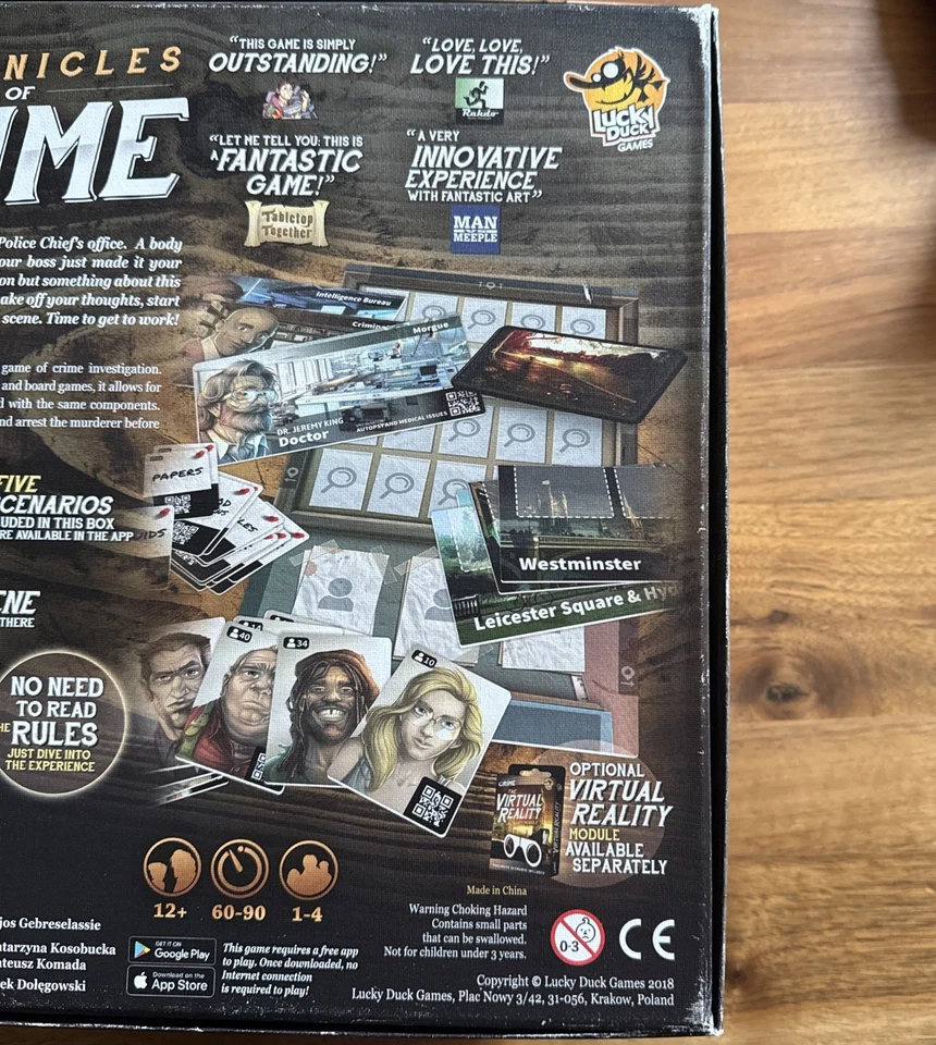 Juego de mesa Chronicles of Crime sellado de fábrica Foto 3 de 4