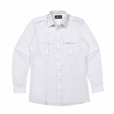 BLAUER 8431 MENS LONGE SLEEVE SHIRT COTTON BLEND WHITE