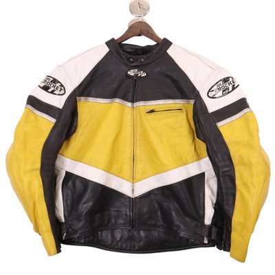 00s JOE ROCKET Motorcycle Racing Jacket Yellow (Men's 54) limited From  JAPAN◎