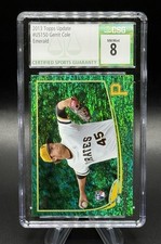 2013 Topps Update #US150 Gerrit Cole Emerald Foil (RC) CSG 8