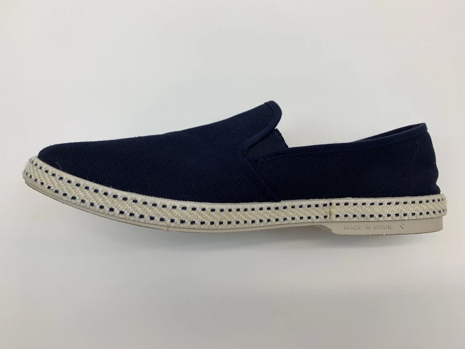 Rivieras Clásico Lona y Malla Hombres Azul Alpargata Zapatos 46 Hombre’s 11.5 Foto 4 de 4