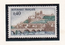 🦬Timbre France N°1567 -Luxe ** Cathédrale Saint Nazaire -  MNH** - 1968🦬
