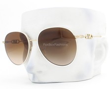 Michael Kors Empire Sunglasses MK 1128J 123313 Gloss White on Pale Gold w/case