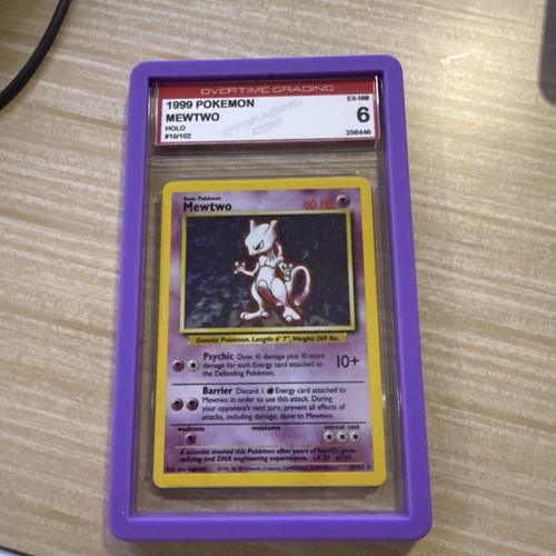 Pokemon 2000 Base Set 2 Mewtwo Holo Rare #10/130 Unlimited PSA 6 English