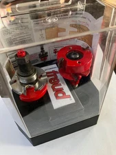 Freud item #99-764, 2 bit rail and stile bevel set, complete with box and tools