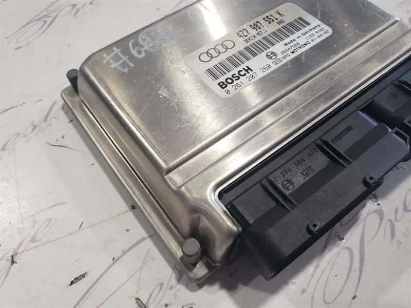Engine ECM Electronic Control Module 2.7L Turbo Fits 01-02 AUDI ALLROAD C5 OEM - Image 3 of 4