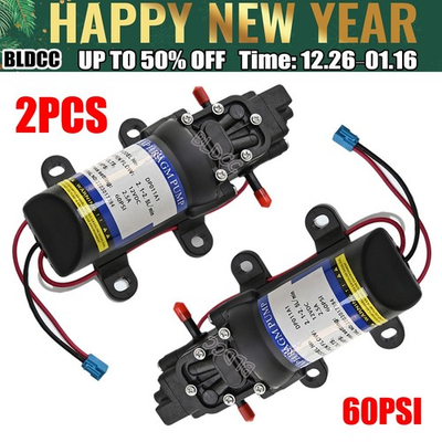 #ad #ad 2PCS High Pressure 60PSI DC12V Mini Diaphragm Booster Pump Electrical Water Pump $19.99