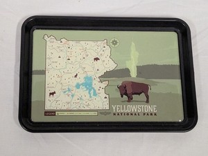 Yellowstone National Park Coin Credit Card Tray Wyoming State Map ~ Made in USA