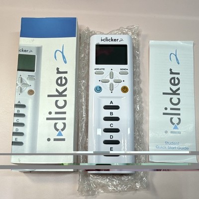 iClicker 2 Wireless Student Response Clicker Remote White w/ Box Guide